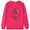 Sudadera infantil rosa chillón 116