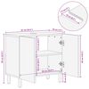 vidaXL Mueble de lavabo para ba&ntilde;o con estante 62 x 33 x 58 cm