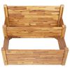 vidaXL Jardinera de 2 niveles madera maciza de acacia 110x75x84 cm