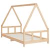 vidaXL Estructura de cama infantil madera maciza de pino 90x190 cm