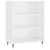 vidaXL Estanter&iacute;a madera de ingenier&iacute;a blanco brillo 69,5x32,5x90 cm
