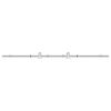 vidaXL Kit de herrajes para puerta corredera 183 cm acero plateado