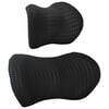 vidaXL Almohada con almohada Ajustable 2 pcs Negro Malla 4D