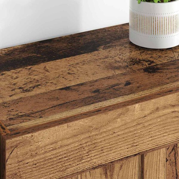 vidaXL Mueble de pared 2 pcs Madera vieja 69,5 x 34 x 90 cm