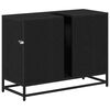 vidaXL Mueble de Cuarto de Ba&ntilde;o con caj&oacute;n Roble Negro 80 x 33 x 60 cm