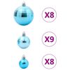 vidaXL Bolas de Navidad 100 unidades turquesa &Oslash;3/4/6 cm
