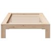 vidaXL Estructura de cama sin colchón madera maciza de pino 90x190 cm