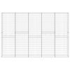 vidaXL Muro de gaviones con cubiertas acero galvanizado 300x30x200 cm