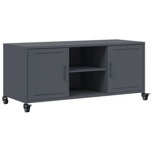 vidaXL Mueble de TV acero gris antracita 100,5x39x43,5 cm