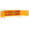 vidaXL Mueble para TV de acero amarillo mostaza 105x35x50 cm