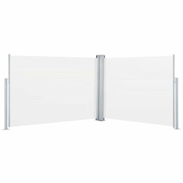 vidaXL Toldo lateral retráctil color crema 120x1000 cm