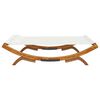 vidaXL Tumbona con dosel madera curvada gris antracita 165x188,5x46 cm