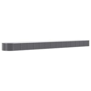 vidaXL Jardinera arriate acero galvanizado antracita 620x80x36 cm