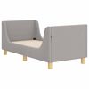 vidaXL Estructura de cama para ni&ntilde;os peque&ntilde;os con cabecera Gris Claro