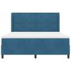vidaXL Cama tipo Box Spring con cabecera Azul 180 x 200 cm Terciopelo
