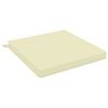 vidaXL Cojines para asiento SOEST 100% Poli&eacute;ster Crema 60 x 60 x 7 cm