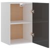 vidaXL Armario colgante cocina &ldquo;Lyon&rdquo; contrachapada gris brillo
