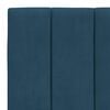 vidaXL Estructura de cama con LED sin colch&oacute;n Hanko terciopelo azul 80x200 cm