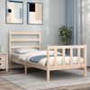vidaXL Estructura de cama sin colch&oacute;n madera maciza de pino 90x190 cm