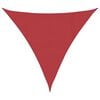 vidaXL Toldo de vela rojo HDPE 160 g/m&sup2; 5x5x5 m