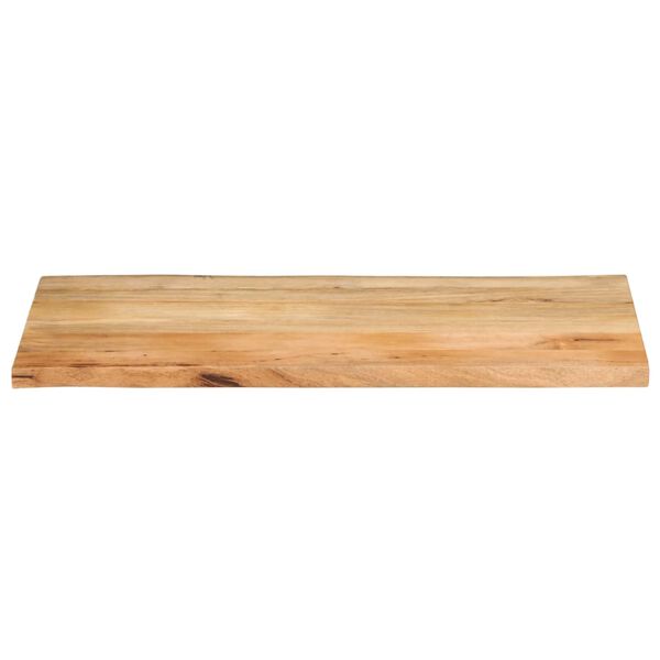 vidaXL Tablero de mesa borde natural madera maciza mango 110x60x3,8 cm