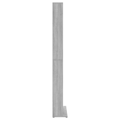 vidaXL Estante de CD madera contrachapada gris Sonoma 102x23x177,5 cm