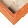 vidaXL Jardinera de madera maciza de pino marr&oacute;n cera 90x60x26,5 cm