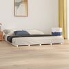 vidaXL Estructura de cama madera maciza de pino blanco 180x200 cm