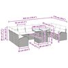vidaXL Conjunto de sof&aacute; de jard&iacute;n 11 pcs Beige y Gris Claro