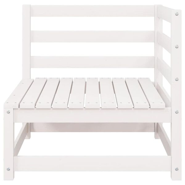 vidaXL Set de muebles de jardín 2 pzas con cojines madera pino blanco