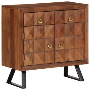 vidaXL Cajonera marr&oacute;n miel 70x35x70 cm madera maciza acacia