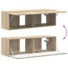 vidaXL Conjunto de mueble de TV Montaje en la pared 5 pcs Roble Sonoma
