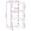 vidaXL Aparador alto Marr&oacute;n 90 x 33 x 75 cm Madera de mango maciza