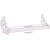 vidaXL Estantes de pared 2 unidades roble ahumado 60x15x15,5 cm