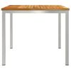 vidaXL MesaComedorExterior Marrón 200x90x75cm Teak sólido
