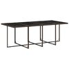 vidaXL Set comedor para jard&iacute;n 9 pzas y cojines rat&aacute;n sint&eacute;tico marr&oacute;n