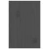 vidaXL Soporte para monitor madera maciza de pino gris 81x20x30 cm