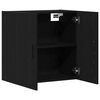 vidaXL Mueble de pared Montaje en la pared Roble Negro 60 x 31 x 60 cm
