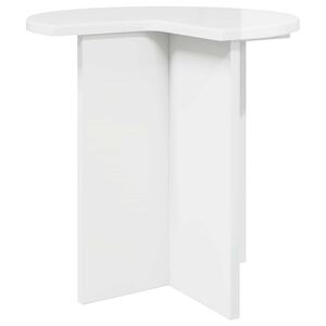 vidaXL Mesa lateral Brillante &Oslash; 39 x 38 cm Madera de Ingenier&iacute;a