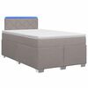 vidaXL Cama con Base Tapizada, Colch&oacute;n y Luz LED Topo 120 x 200 cm