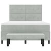 vidaXL Cama tipo Box Spring Gris claro 160 x 200 cm Terciopelo