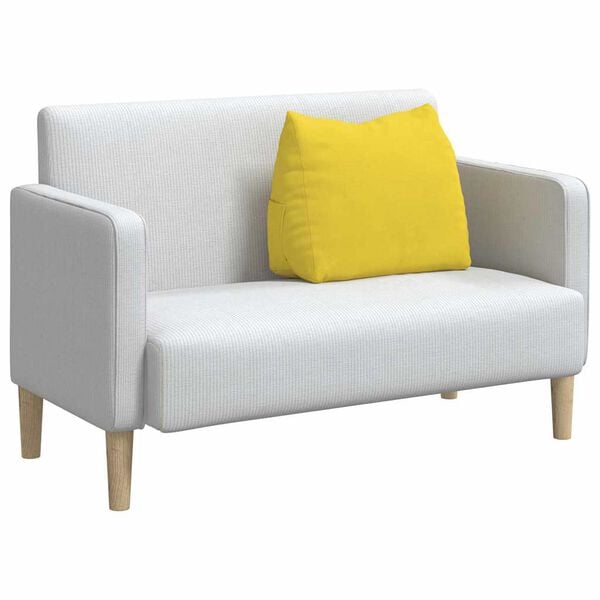 vidaXL Coj&iacute;n de Espalda Amarillo Claro 60 x 20 x 50 cm tela