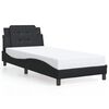 vidaXL Estructura de cama sin colch&oacute;n Zadar cuero sint&eacute;tico negro 100x200 cm