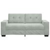 vidaXL Sofá Loveseat gris claro 140 cm terciopelo