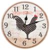 vidaXL Reloj de pared con dise&ntilde;o de gallo multicolor MDF 30 cm