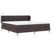 vidaXL Cama tipo Box Spring Marr&oacute;n Oscuro 180 x 200 cm tela