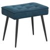 vidaXL Sill&oacute;n de relax con reposapi&eacute;s terciopelo azul