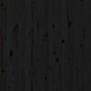 vidaXL Cabecero de cama de pared madera maciza pino negro 186x3x91,5cm