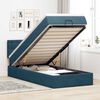 vidaXL Estructura de cama otomana colch&oacute;n terciopelo azul oscuro