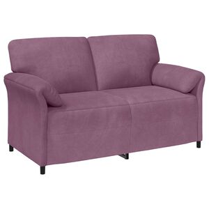 vidaXL Sof&aacute; de 2 Plazas Morado 158 x 83 x 95 cm Terciopelo